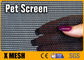 Zwart en grijs huisdier resistent gaas breedte 60 inch 30% PVC materiaal als hond raam scherm