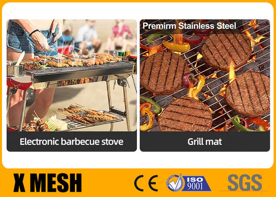 Opgepoetst Roestvrij staal om BARBECUEgrill Mesh For Travel