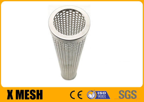 2 duim 304 Roestvrij staal Geperforeerd Metaal Mesh Filter/Geperforeerde Cilinder