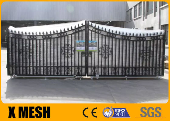 Geplooid Hoogste Veiligheidsmetaal die X MESH Ornamental Aluminum Gates schermen