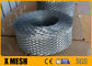 Zilverkleurige Brick Coil Mesh met 10 mm x 10 mm gatgrootte 10 m lengte