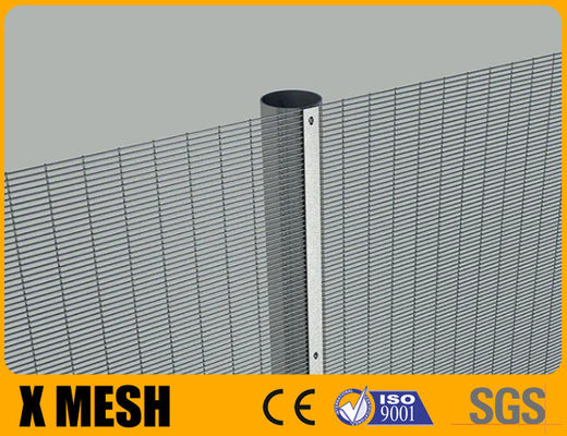 Groen poeder gecoat scherp zicht hek anti klim 358 met 4 mm draad diameter voor tuin