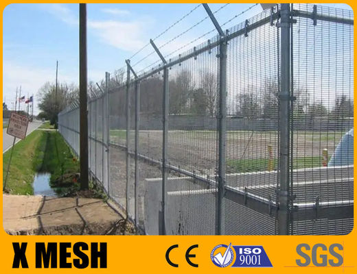 Warm gegalvaniseerd zilveren kleur anti-klimmescherm hek 358 anti-snij helder zicht draad mesh panelen
