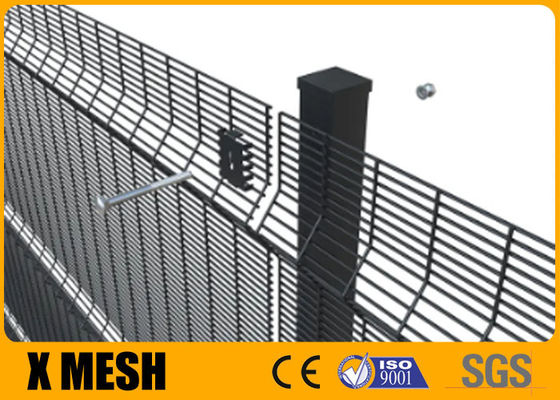 Beklimt metaal Zwarte Kleur 358 Antiomheining Panels For Prisons